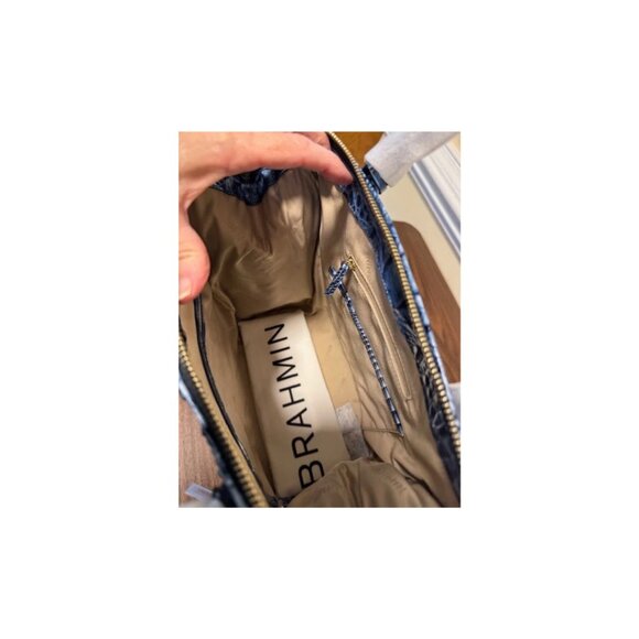 Brahmin Caroline Satchel Blue Serenade Melbourne Leather - Picture 4 of 8